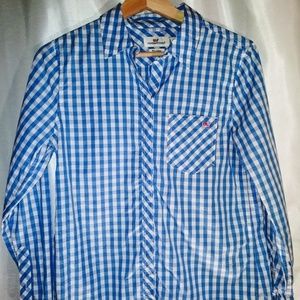 (Vineyard vines) Blue gingham shirt
